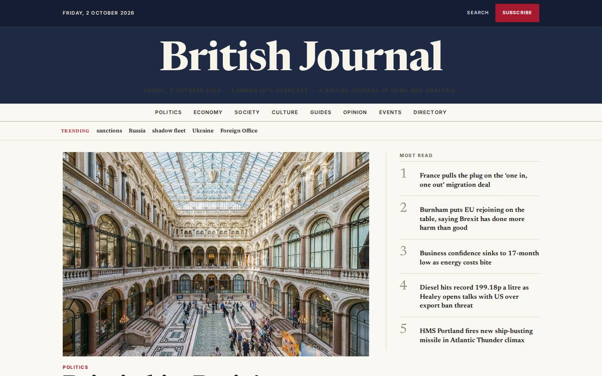 British Journal homepage
